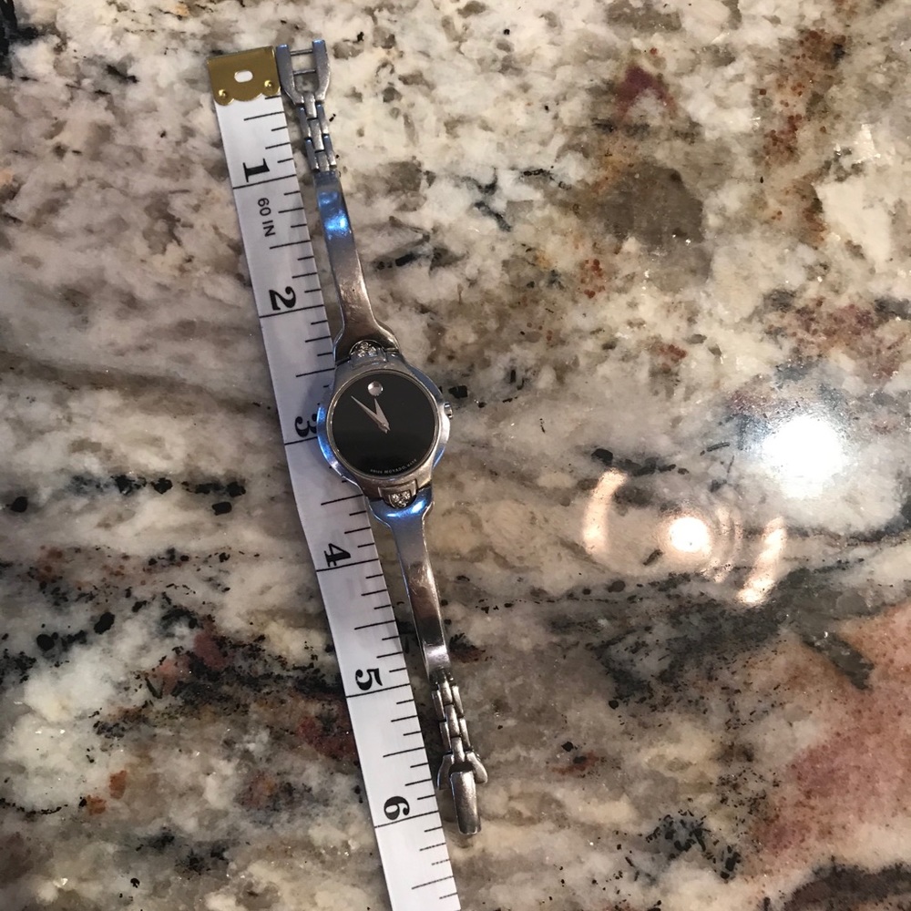 Movado Bracelet Watch with Diamond Accent